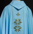 Ornat niebieski haftowany z motywem maryjnym - KOR/061/06/01 - HAF KOR/061/06/01 - Dewocjonalia P.H. Jakóbczak - Katolicki sklep liturgiczny i hurtownia