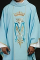 Ornat maryjny niebieski haftowany koroną - KOR/058/06/01 - HAF KOR/058/06/01 - Dewocjonalia P.H. Jakóbczak - Katolicki sklep liturgiczny i hurtownia