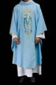 Ornat maryjny niebieski haftowany koroną - KOR/058/06/01 - HAF KOR/058/06/01 - Dewocjonalia P.H. Jakóbczak - Katolicki sklep liturgiczny i hurtownia