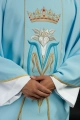 Ornat maryjny niebieski haftowany koroną - KOR/058/06/01 - HAF KOR/058/06/01 - Dewocjonalia P.H. Jakóbczak - Katolicki sklep liturgiczny i hurtownia