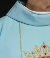 Ornat maryjny niebieski haftowany koroną - KOR/058/06/01 - HAF KOR/058/06/01 - Dewocjonalia P.H. Jakóbczak - Katolicki sklep liturgiczny i hurtownia
