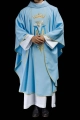 Ornat maryjny niebieski haftowany koroną - KOR/058/06/01 - HAF KOR/058/06/01 - Dewocjonalia P.H. Jakóbczak - Katolicki sklep liturgiczny i hurtownia