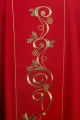Czerwony ornat liturgiczny haftowany IHS - KOR/031/02/01 - HAF KOR/031/02/01 - Dewocjonalia P.H. Jakóbczak - Katolicki sklep liturgiczny i hurtownia