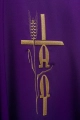 Fioletowy ornat z haftem Alfa i Omega - KOR/013/03/12 - HAF KOR/013/03/12 - Dewocjonalia P.H. Jakóbczak - Katolicki sklep liturgiczny i hurtownia