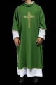 Zielony ornat z haftowanym krzyżem - KOR/037/01/12 - HAF KOR/037/01/12 - Dewocjonalia P.H. Jakóbczak - Katolicki sklep liturgiczny i hurtownia