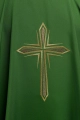 Zielony ornat z haftowanym krzyżem - KOR/037/01/12 - HAF KOR/037/01/12 - Dewocjonalia P.H. Jakóbczak - Katolicki sklep liturgiczny i hurtownia