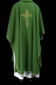 Zielony ornat z haftowanym krzyżem - KOR/037/01/12 - HAF KOR/037/01/12 - Dewocjonalia P.H. Jakóbczak - Katolicki sklep liturgiczny i hurtownia