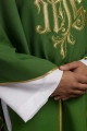 Zielony ornat ze złotym haftem IHS - KOR/032/01/12 - HAF KOR/032/01/12 - Dewocjonalia P.H. Jakóbczak - Katolicki sklep liturgiczny i hurtownia