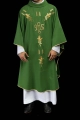 Ornat zielony haftowany z symbolem IHS i winogronami - KOR/057/01/01 - HAF KOR/057/01/01 - Dewocjonalia P.H. Jakóbczak - Katolicki sklep liturgiczny i hurtownia