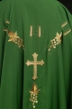 Ornat zielony haftowany z symbolem IHS i winogronami - KOR/057/01/01 - HAF KOR/057/01/01 - Dewocjonalia P.H. Jakóbczak - Katolicki sklep liturgiczny i hurtownia