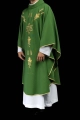 Ornat zielony haftowany z symbolem IHS i winogronami - KOR/057/01/01 - HAF KOR/057/01/01 - Dewocjonalia P.H. Jakóbczak - Katolicki sklep liturgiczny i hurtownia