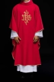 Czerwony ornat ze złotym haftem IHS - KOR/032/02/12 - HAF KOR/032/02/12 - Dewocjonalia P.H. Jakóbczak - Katolicki sklep liturgiczny i hurtownia