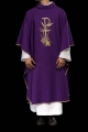 Fioletowy ornat z haftem złotego krzyża - KOR/026/03/12 - HAF KOR/026/03/12 - Dewocjonalia P.H. Jakóbczak - Katolicki sklep liturgiczny i hurtownia