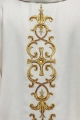 Ornat liturgiczny ecru bogato haftowany kamieniami - LE/7014/05 - HAF LE/7014/05 - Dewocjonalia P.H. Jakóbczak - Katolicki sklep liturgiczny i hurtownia
