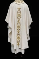 Ornat liturgiczny ecru bogato haftowany kamieniami - LE/7014/05 - HAF LE/7014/05 - Dewocjonalia P.H. Jakóbczak - Katolicki sklep liturgiczny i hurtownia