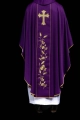 Ornat fioletowy z haftem krzyża i kłosów - KOR/375/03/53 - HAF KOR/375/03/53 - Dewocjonalia P.H. Jakóbczak - Katolicki sklep liturgiczny i hurtownia