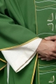 Zielony ornat z haftem krzyża i ryby - KOR/213/01/01 - HAF KOR/213/01/01 - Dewocjonalia P.H. Jakóbczak - Katolicki sklep liturgiczny i hurtownia