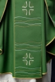 Zielony ornat z haftem krzyża i ryby - KOR/213/01/01 - HAF KOR/213/01/01 - Dewocjonalia P.H. Jakóbczak - Katolicki sklep liturgiczny i hurtownia