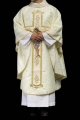 Ornat ecru z wizerunkiem Jezusa Chrystusa na krzyżu - KOR/190/05/83/PA - HAF KOR/190/05/83/PA - Dewocjonalia P.H. Jakóbczak - Katolicki sklep liturgiczny i hurtownia