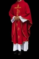 Czerwony ornat z haftem Ducha Świętego - KOR/216/02/62 - HAF KOR/216/02/62 - Dewocjonalia P.H. Jakóbczak - Katolicki sklep liturgiczny i hurtownia