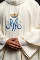 Ornat maryjny ecru - KOR/127/05/12 - HAF KOR/127/05/12 - Dewocjonalia P.H. Jakóbczak - Katolicki sklep liturgiczny i hurtownia