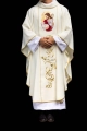Ornat ecru z wizerunkiem Jezusa Dobrego Pasterza - KOR/202/05/01 - HAF KOR/202/05/01 - Dewocjonalia P.H. Jakóbczak - Katolicki sklep liturgiczny i hurtownia