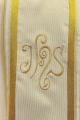 Ornat ecru z bogatym złoceniem i motywem IHS - KOR/183/05/27 - HAF KOR/183/05/27 - Dewocjonalia P.H. Jakóbczak - Katolicki sklep liturgiczny i hurtownia