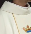 Ornat maryjny ecru z pasem - KOR/128/05/01 - HAF KOR/128/05/01 - Dewocjonalia P.H. Jakóbczak - Katolicki sklep liturgiczny i hurtownia
