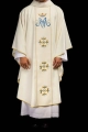 Ornat maryjny ecru z pasem - KOR/128/05/01 - HAF KOR/128/05/01 - Dewocjonalia P.H. Jakóbczak - Katolicki sklep liturgiczny i hurtownia