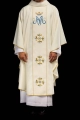 Ornat maryjny ecru z pasem - KOR/128/05/01 - HAF KOR/128/05/01 - Dewocjonalia P.H. Jakóbczak - Katolicki sklep liturgiczny i hurtownia