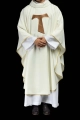 Ornat liturgiczny ecru z krzyżem franciszkańskim - KOR/180/05/01 - HAF KOR/180/05/01 - Dewocjonalia P.H. Jakóbczak - Katolicki sklep liturgiczny i hurtownia
