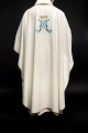 Ornat ecru haftowany z motywem maryjnym - KOR/090/05/12 - HAF KOR/090/05/12 - Dewocjonalia P.H. Jakóbczak - Katolicki sklep liturgiczny i hurtownia