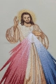 Ornat ecru z haftem Jezusa Miłosiernego i IHS - KOR/113/05/01 - HAF KOR/113/05/01 - Dewocjonalia P.H. Jakóbczak - Katolicki sklep liturgiczny i hurtownia