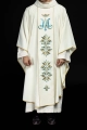 Ornat ecru z motywem maryjnym - KOR/061/05/01 - HAF KOR/061/05/01 - Dewocjonalia P.H. Jakóbczak - Katolicki sklep liturgiczny i hurtownia