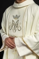Ornat maryjny ecru z pasem haftowanym - KOR/072/05/01 - HAF KOR/072/05/01 - Dewocjonalia P.H. Jakóbczak - Katolicki sklep liturgiczny i hurtownia