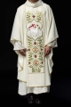 Haftowany ornat ecru z motywem baranka - KOR/039/05/01 - HAF KOR/039/05/01 - Dewocjonalia P.H. Jakóbczak - Katolicki sklep liturgiczny i hurtownia