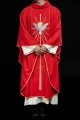 Ornat czerwony z haftem Ducha Świętego - KOR/015/02/01 - HAF KOR/015/02/01 - Dewocjonalia P.H. Jakóbczak - Katolicki sklep liturgiczny i hurtownia