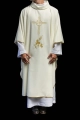 Ornat ecru z haftem IHS - KOR/003/05/12 - HAF KOR/003/05/12 - Dewocjonalia P.H. Jakóbczak - Katolicki sklep liturgiczny i hurtownia
