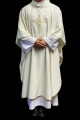 Ornat ecru z haftem IHS - KOR/003/05/12 - HAF KOR/003/05/12 - Dewocjonalia P.H. Jakóbczak - Katolicki sklep liturgiczny i hurtownia