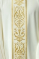 Ornat liturgiczny ecru z haftowanym pasem - KOR/008/05/01 - HAF KOR/008/05/01 - Dewocjonalia P.H. Jakóbczak - Katolicki sklep liturgiczny i hurtownia
