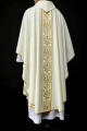 Ornat liturgiczny ecru z haftowanym pasem - KOR/008/05/01 - HAF KOR/008/05/01 - Dewocjonalia P.H. Jakóbczak - Katolicki sklep liturgiczny i hurtownia