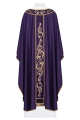 Fioletowy ornat haftowany na lekkiej tkaninie - KOR/380/03/53 - HAF KOR/380/03/53 - Dewocjonalia P.H. Jakóbczak - Katolicki sklep liturgiczny i hurtownia