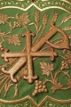 Ornat zielony z bogatym haftem IHS - KOR/056/01/01 - HAF KOR/056/01/01 - Dewocjonalia P.H. Jakóbczak - Katolicki sklep liturgiczny i hurtownia