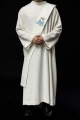 Stuła diakońska ecru z haftem maryjnym - KSD/136/05 - HAF KSD/136/05 - Dewocjonalia P.H. Jakóbczak - Katolicki sklep liturgiczny i hurtownia