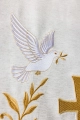 Lektorium białe z haftem krzyża i gołębi - LE/8049/05 - HAF LE/8049/05 - Dewocjonalia P.H. Jakóbczak - Katolicki sklep liturgiczny i hurtownia