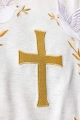 Lektorium białe z haftem krzyża i gołębi - LE/8049/05 - HAF LE/8049/05 - Dewocjonalia P.H. Jakóbczak - Katolicki sklep liturgiczny i hurtownia