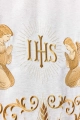 Lektorium białe z haftem monogramu IHS - LE/8048/05 - HAF LE/8048/05 - Dewocjonalia P.H. Jakóbczak - Katolicki sklep liturgiczny i hurtownia