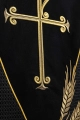 Lektorium czarne z haftem symbolu Chi-Rho i kłosów pszenicy - LE/8050/07 - HAF LE/8050/07 - Dewocjonalia P.H. Jakóbczak - Katolicki sklep liturgiczny i hurtownia