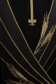 Lektorium czarne z haftem symbolu Chi-Rho i kłosów pszenicy - LE/8050/07 - HAF LE/8050/07 - Dewocjonalia P.H. Jakóbczak - Katolicki sklep liturgiczny i hurtownia