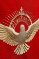 Lektorium czerwone z haftem gołębicy Ducha Świętego - LE/8046/02 - HAF LE/8046/02 - Dewocjonalia P.H. Jakóbczak - Katolicki sklep liturgiczny i hurtownia